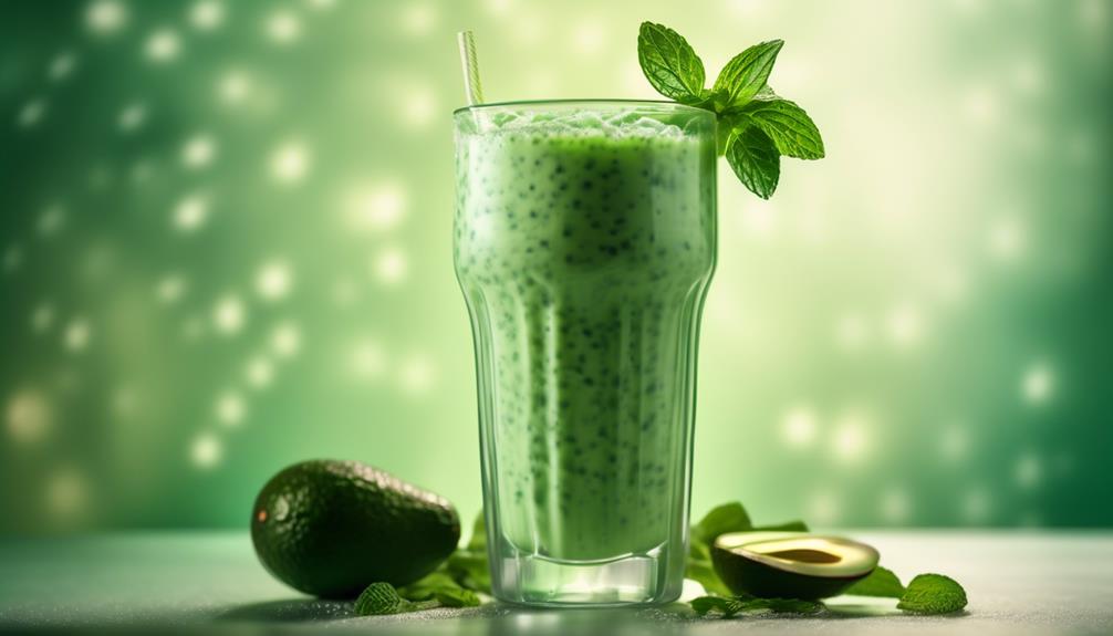 minty avocado shake recipe