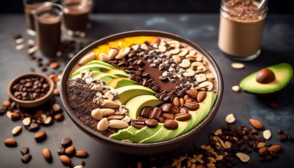 nutritious coffee infused smoothie bowl