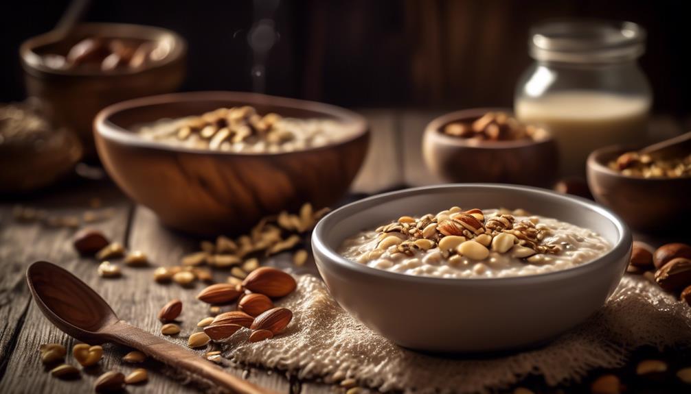 nutty porridge with seeds