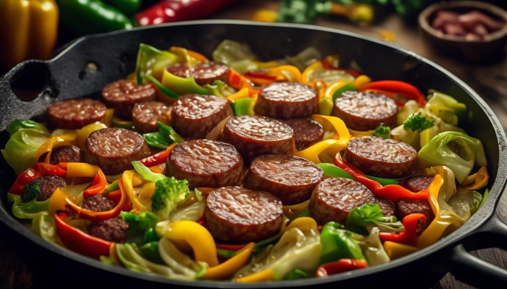 one pot spicy sausage skillet