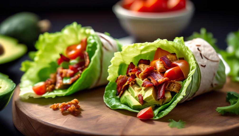 plant based bacon alternative wraps