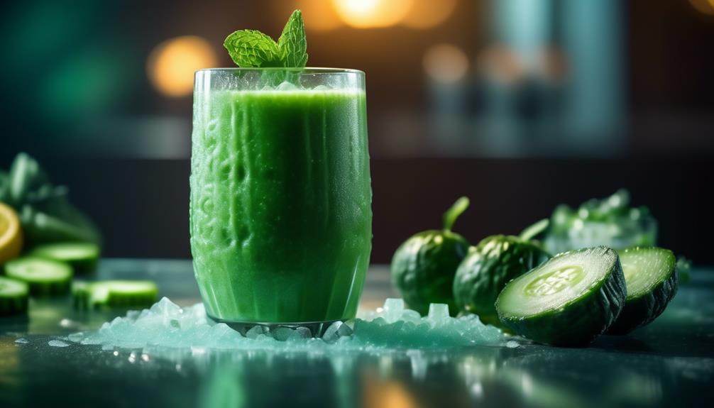 refreshing and cooling green smoothie