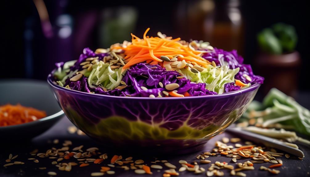 refreshing and crunchy vegetable slaw