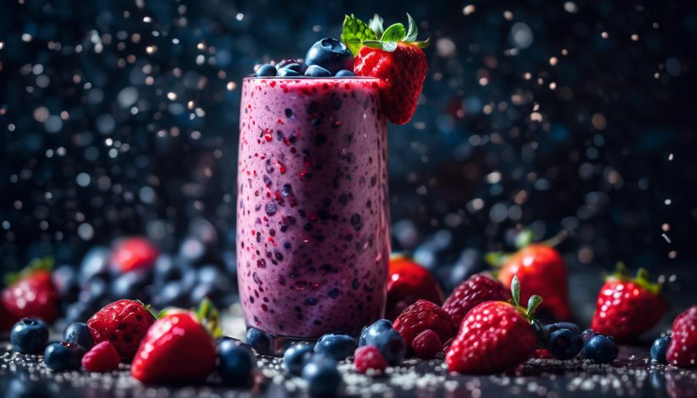 refreshing and nutritious fruit smoothie