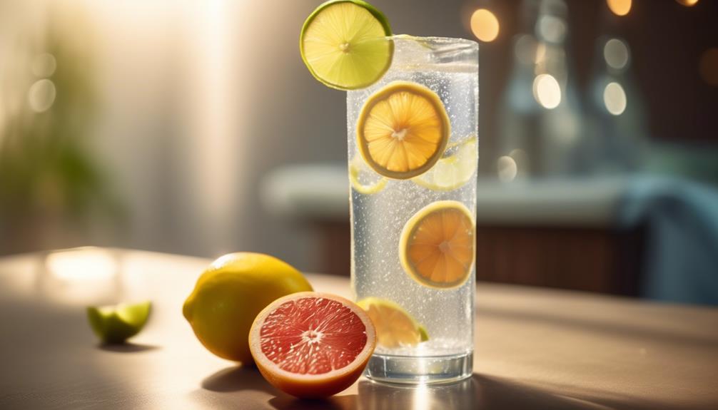 refreshing citrus infused sparkling water