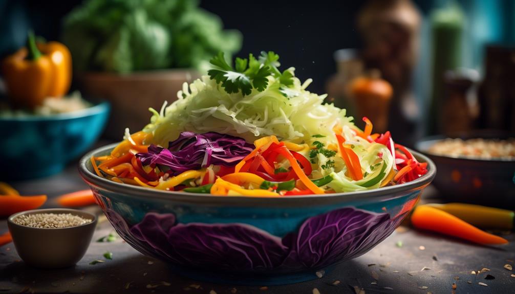 refreshing crunchy asian slaw