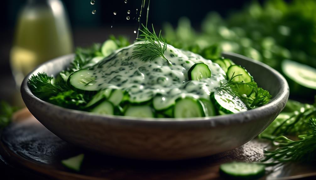 refreshing cucumber and dill dressing