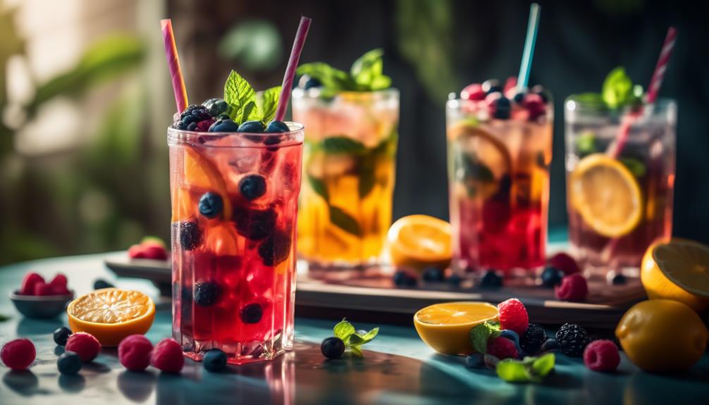 refreshing fruit infused iced beverages