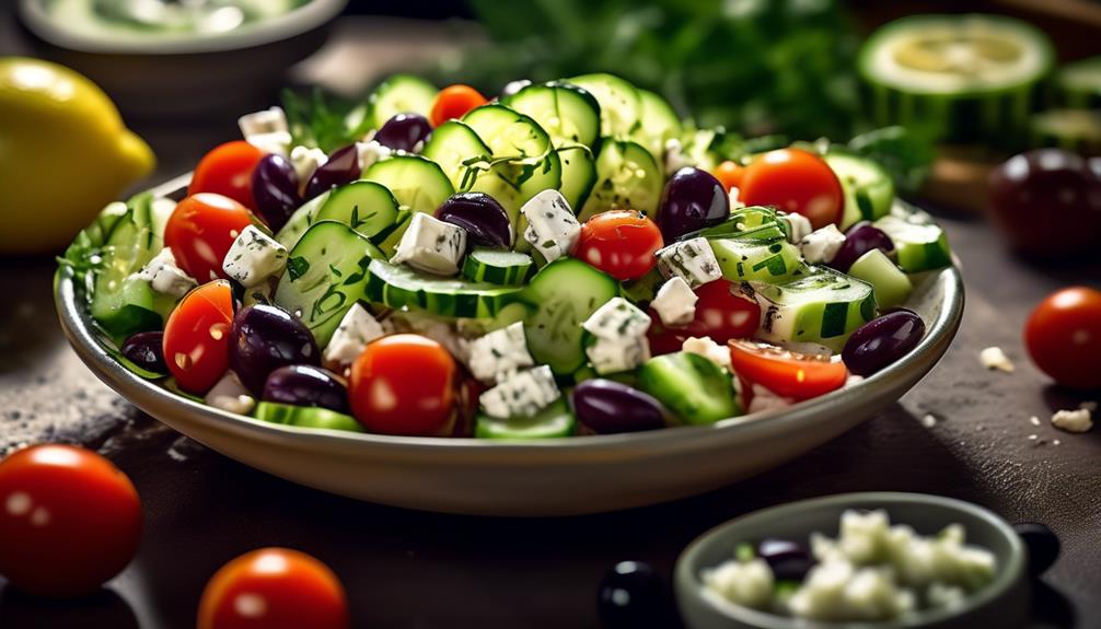 refreshing greek cucumber salad