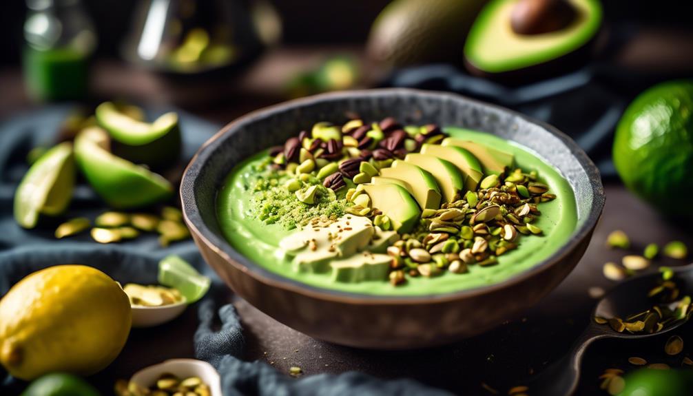 refreshing green smoothie bowl