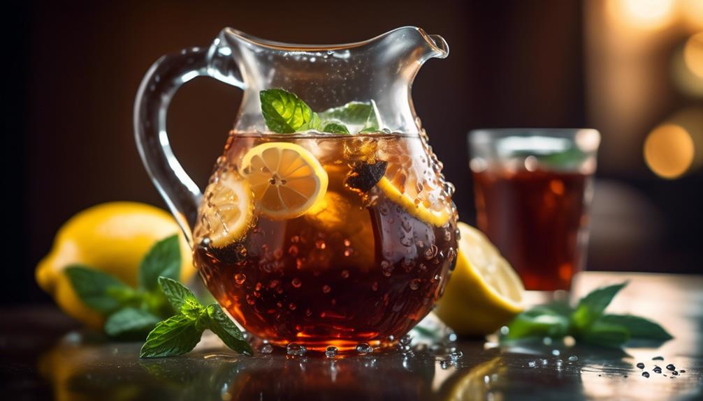 refreshing homemade iced black tea