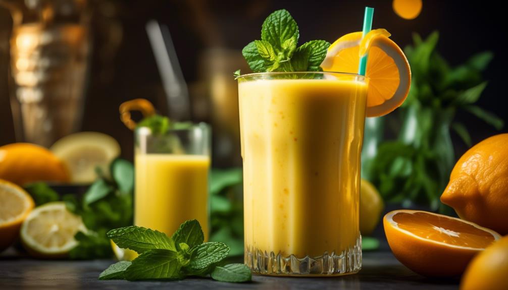 refreshing low carb citrus smoothie