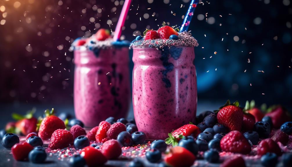 refreshing mixed berry smoothie