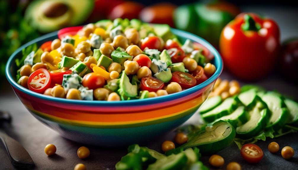 refreshing salad with creamy avocado