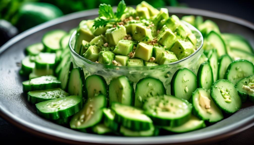 refreshing salad with vegetables