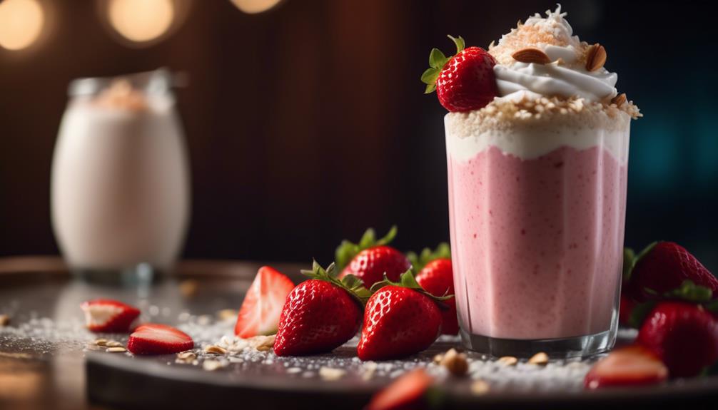 refreshing summer strawberry smoothie