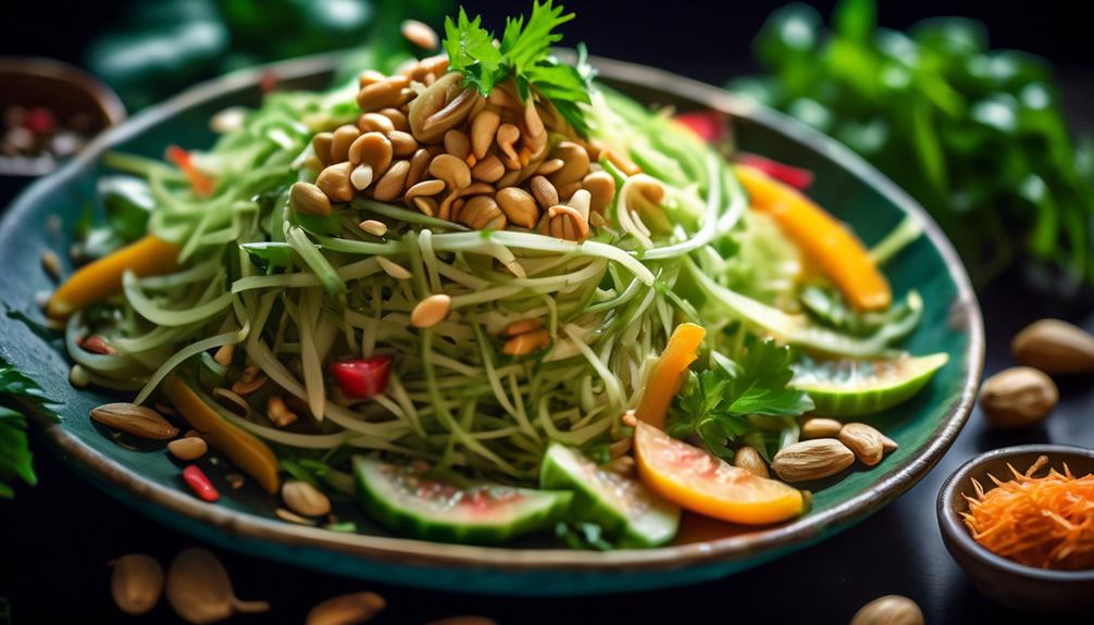 refreshing thai papaya salad