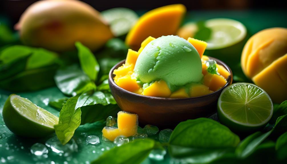 refreshing tropical fruit dessert