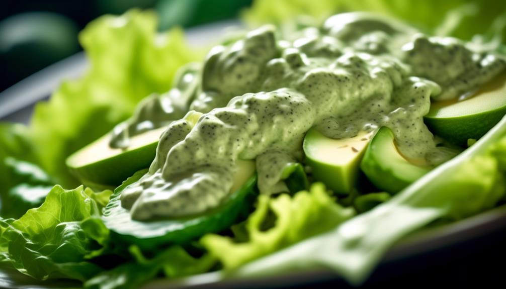 rich and tangy avocado dressing