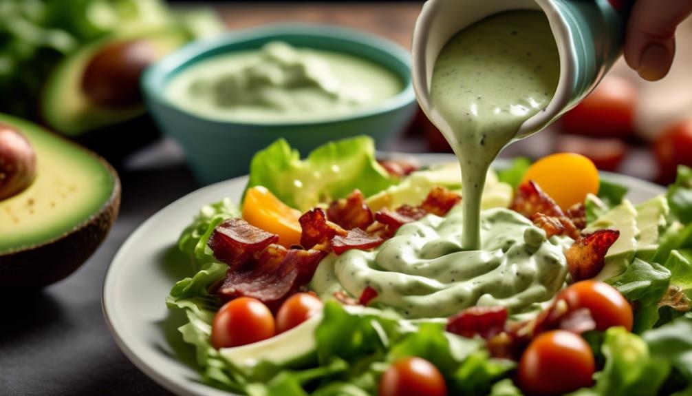 rich and tangy avocado dressing