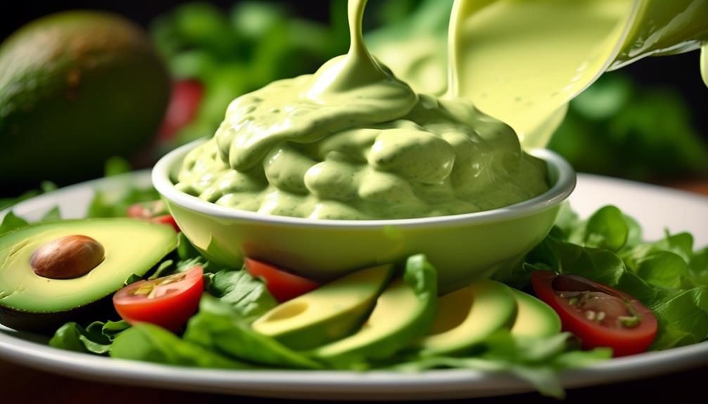 rich and tangy avocado dressing