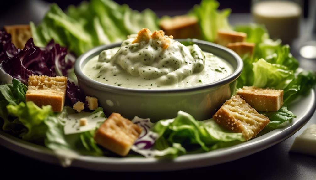 rich and tangy caesar dressing