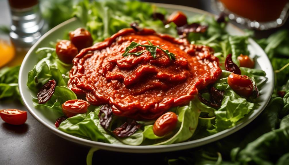 rich and tangy tomato dressing