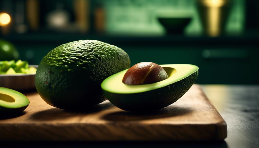 ripe green creamy avocado