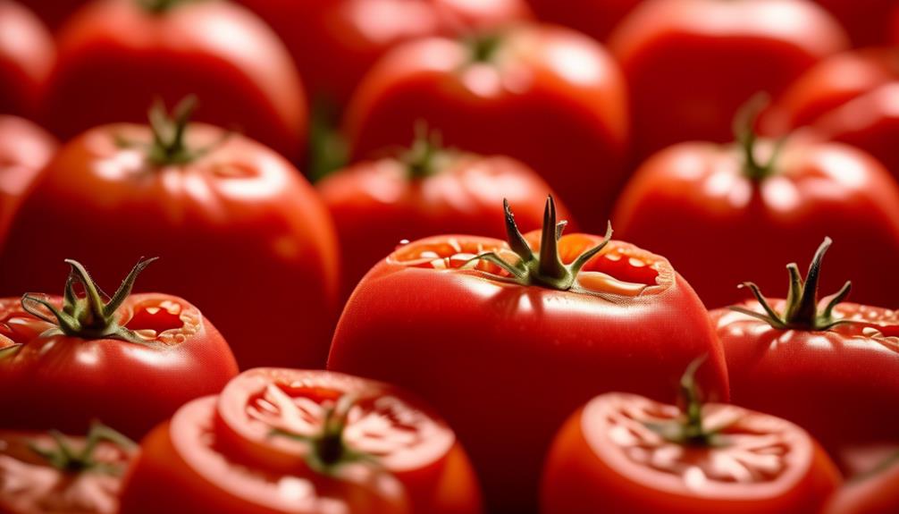 ripe red juicy tomato