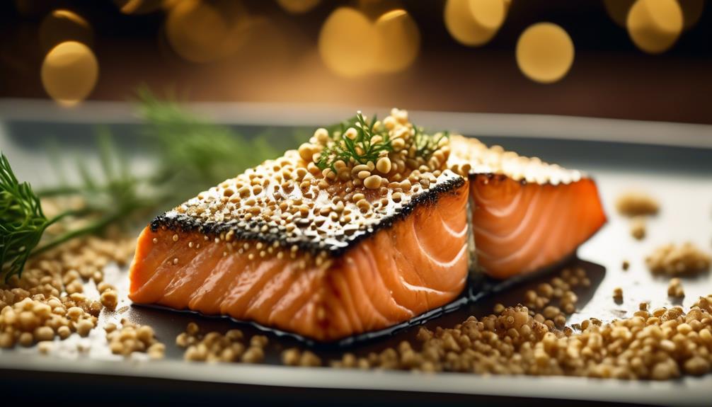 salmon with sesame crust