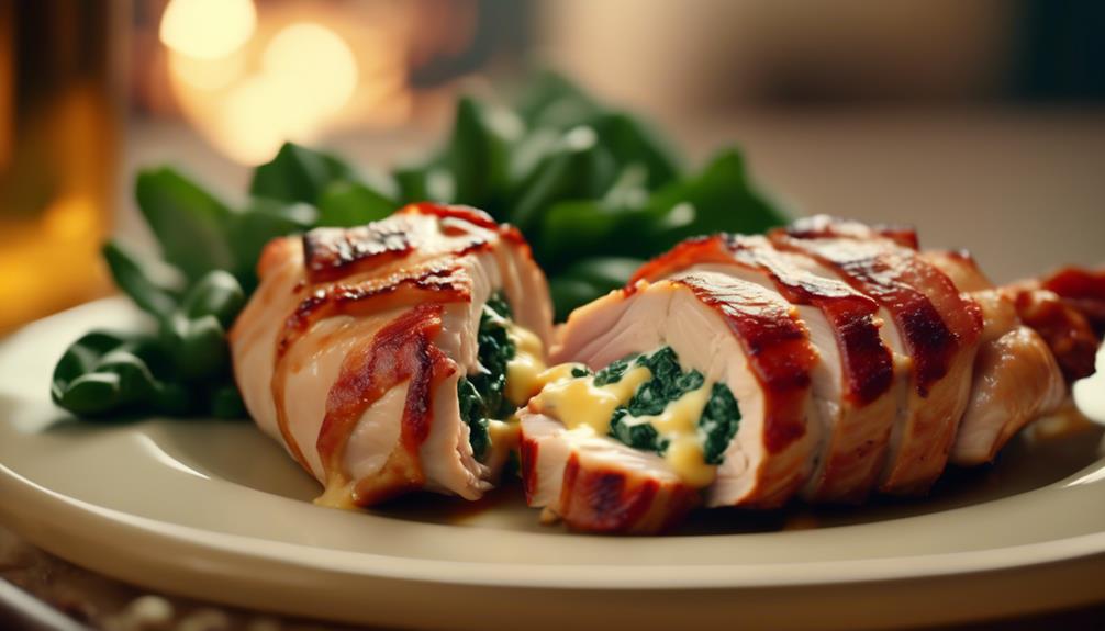 savory bacon wrapped chicken delight