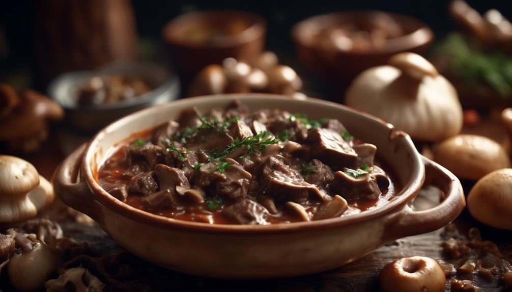 savory beef and mushroom