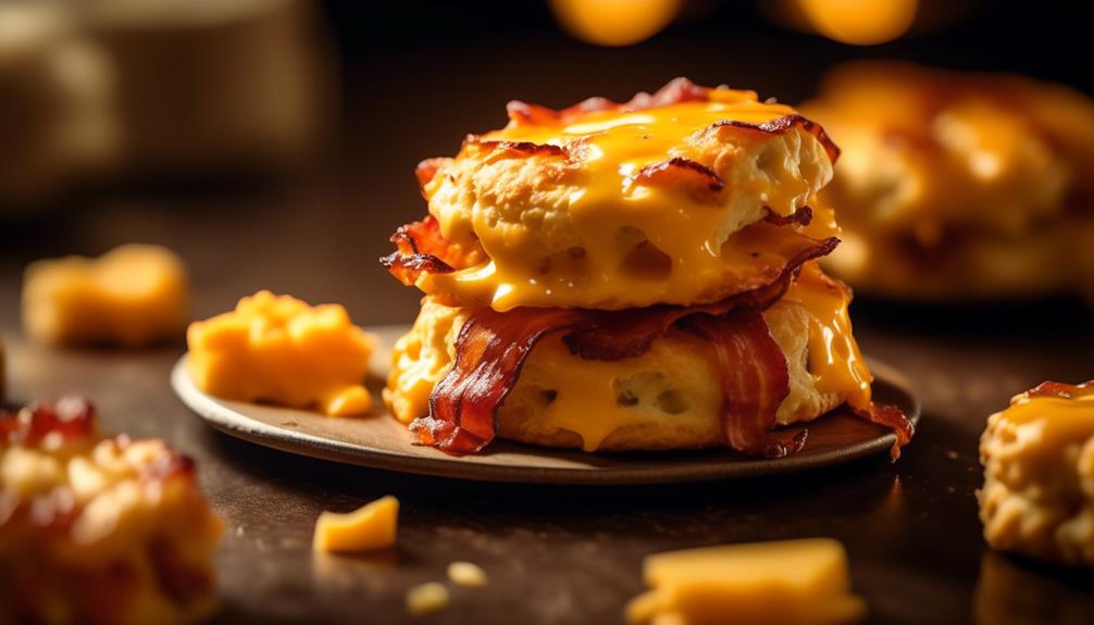 savory biscuits with bacon