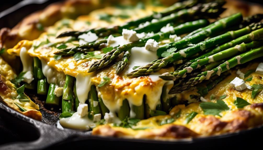 savory brunch with asparagus