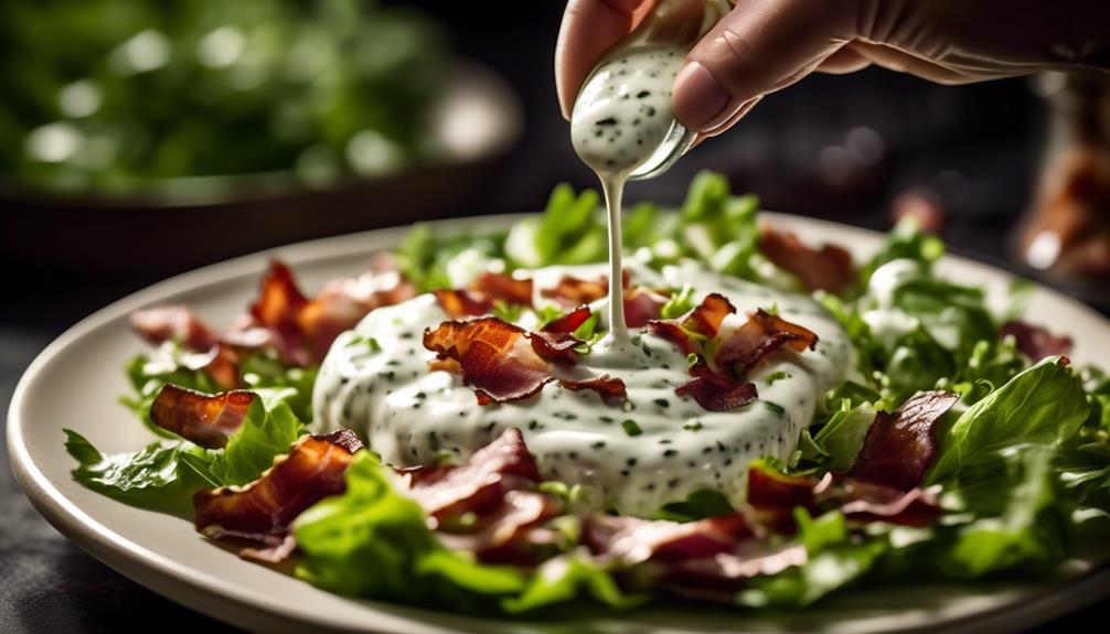 savory dressing with bacon