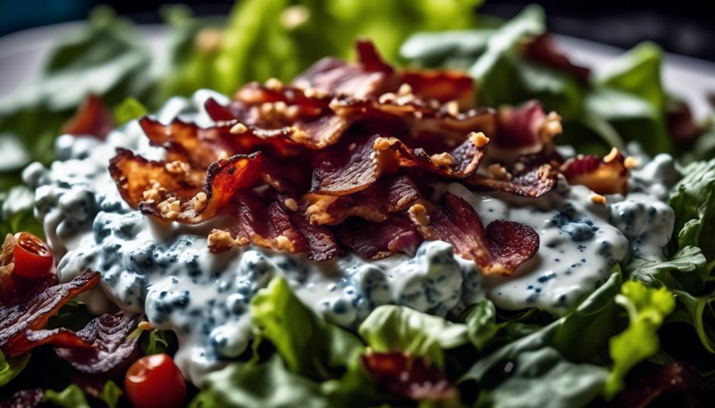 savory dressing with bacon