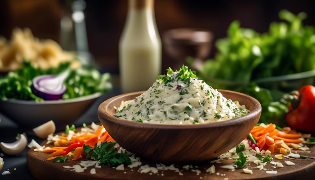 savory dressing with garlic