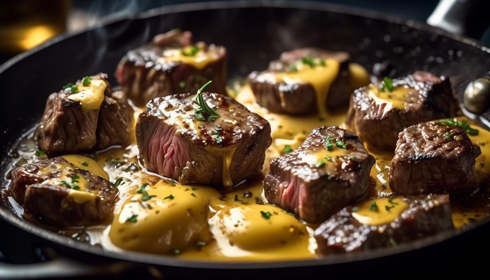 savory garlic infused steak bites