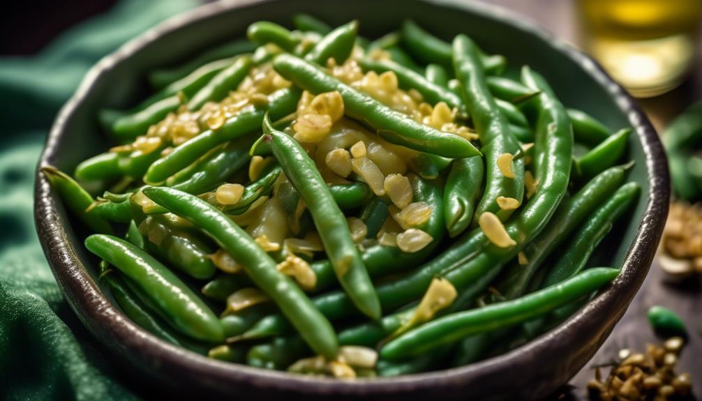 savory green beans with garlic butter