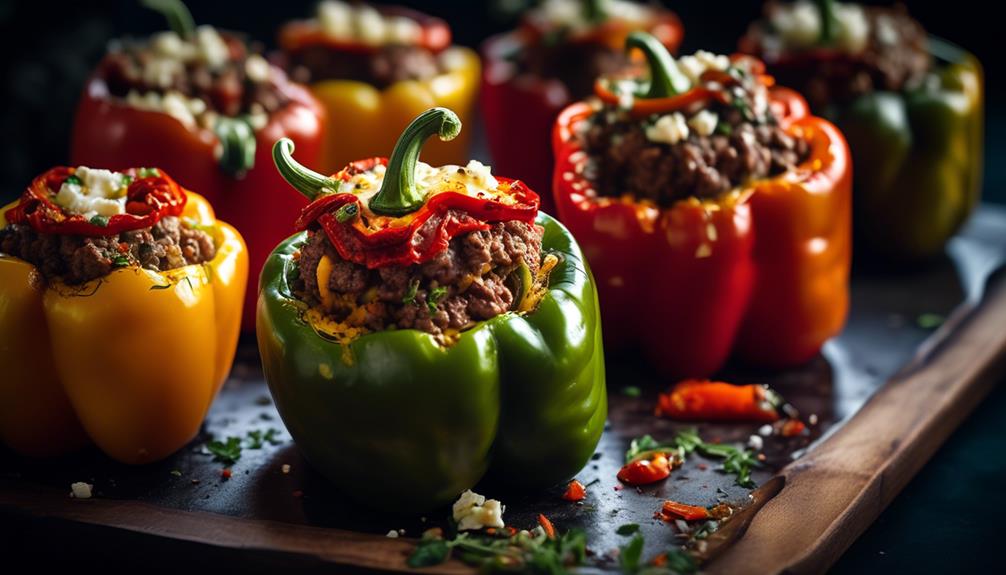 savory mediterranean inspired bell peppers