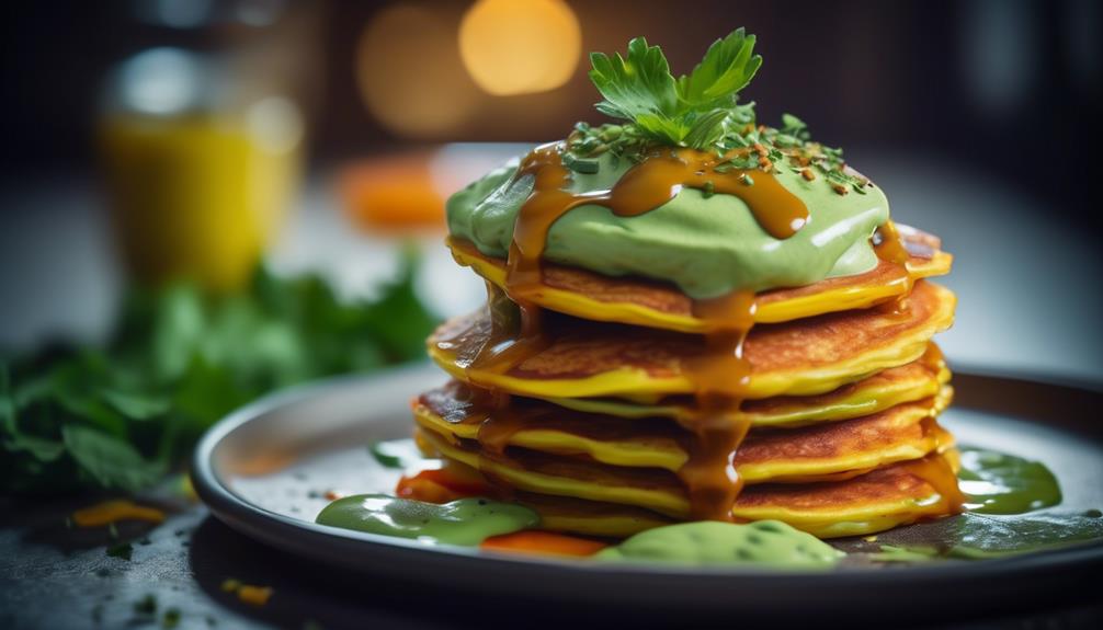 savory pancake with vegetables