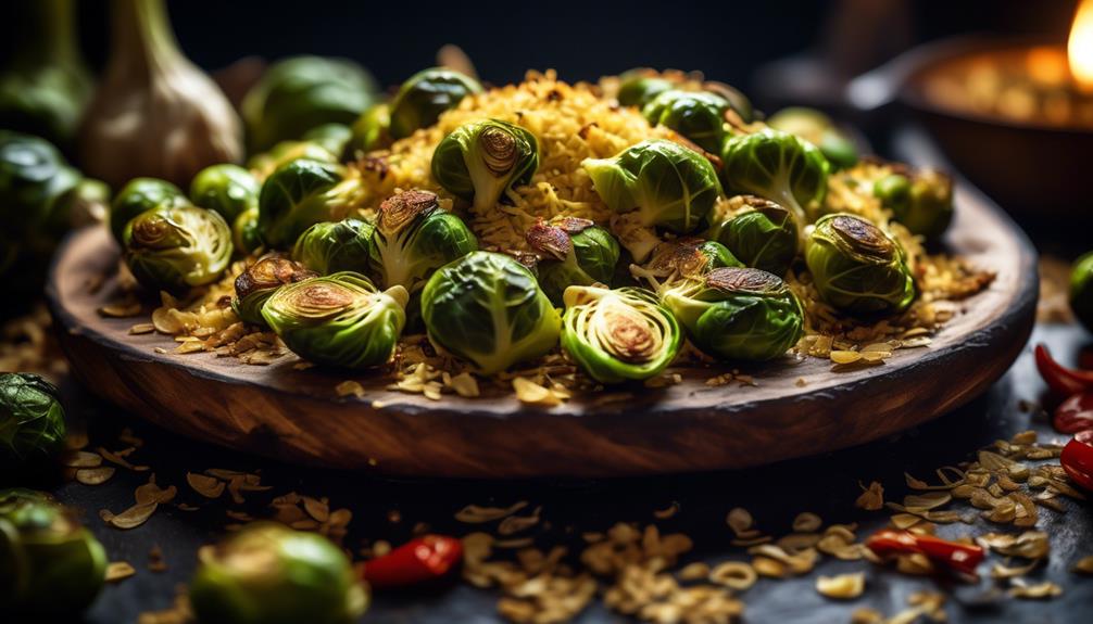 savory parmesan brussels sprouts