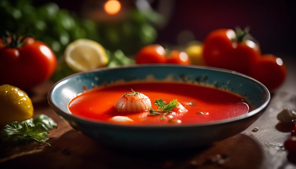 savory seafood with tangy tomatoes