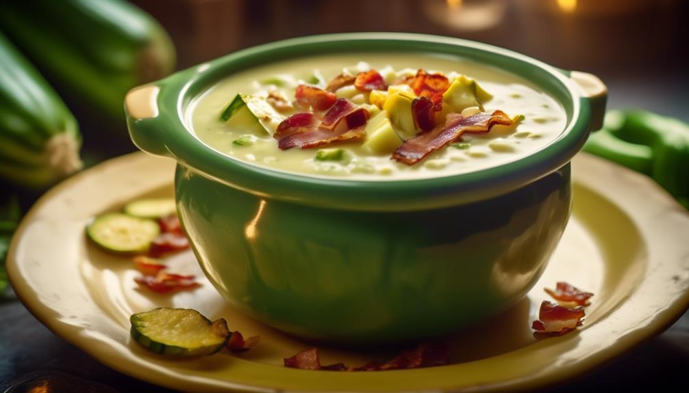 savory soup with vegetables