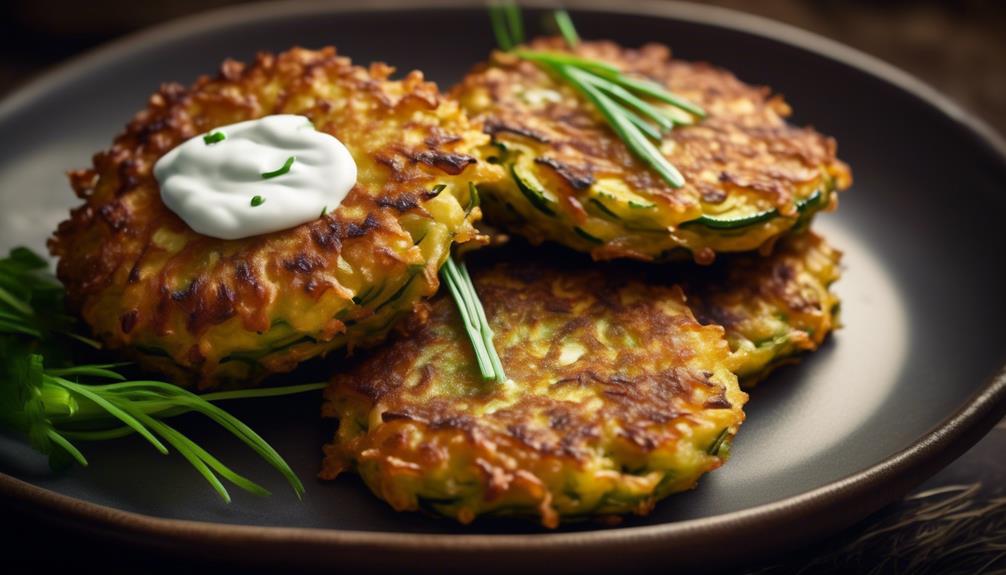 savory zucchini fritters recipe