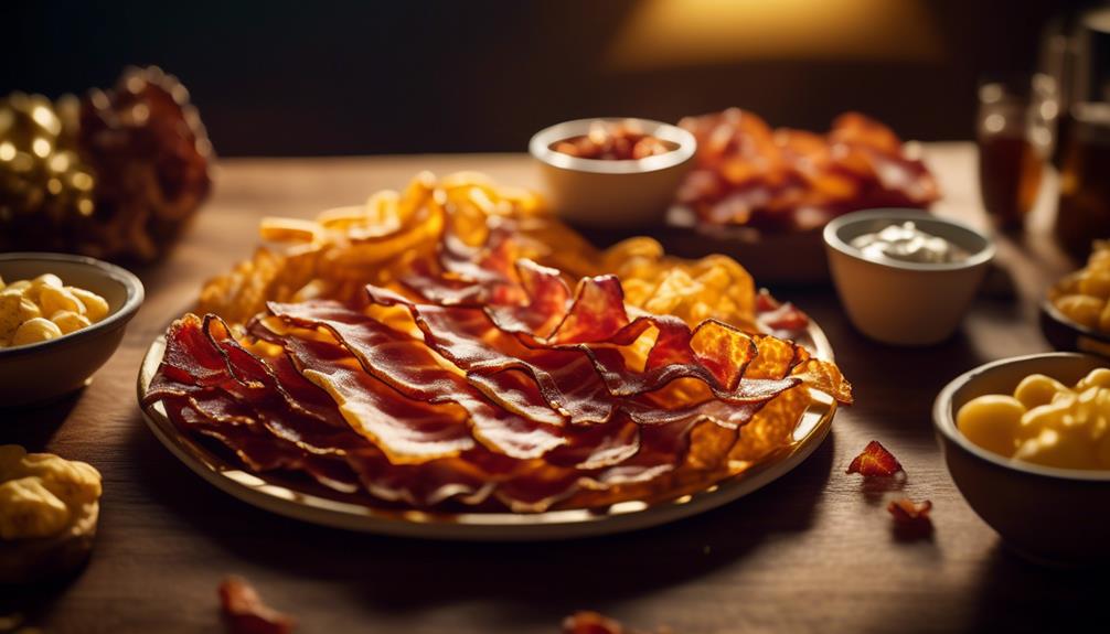 sizzling strips of bacon