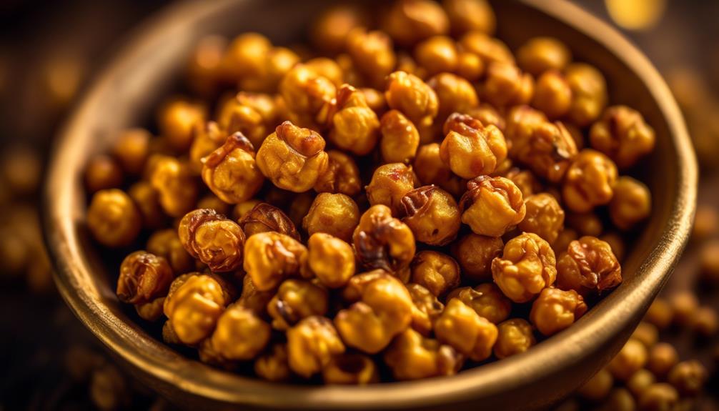 spiced crispy chickpea snack