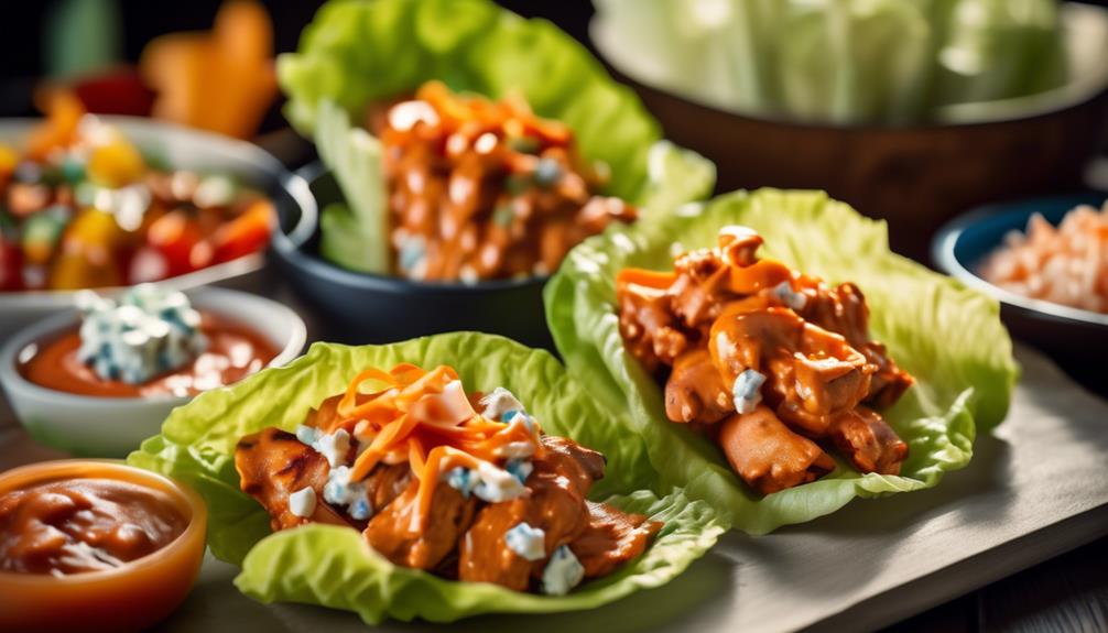 spicy buffalo chicken wraps