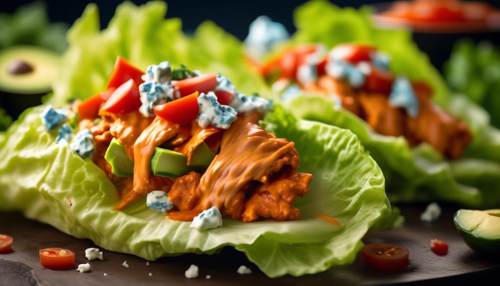 spicy buffalo chicken wraps