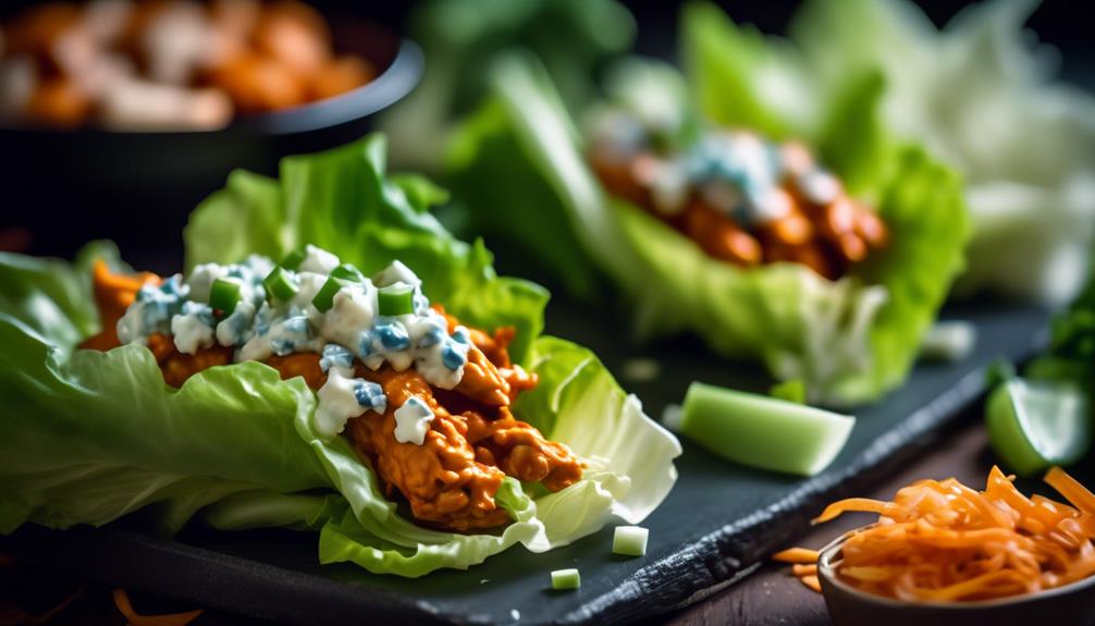 spicy buffalo chicken wraps